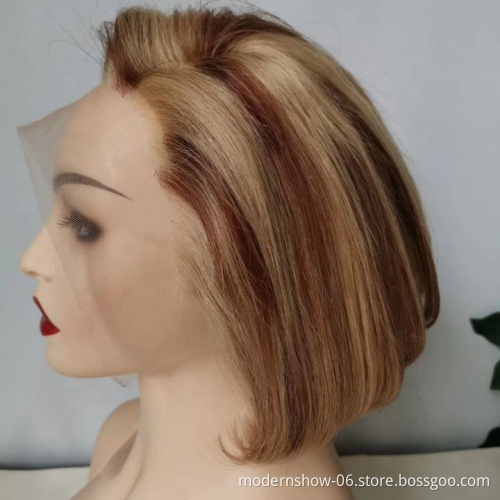 factory accept customized  2021  new products short piano color 22/613# human hair wig